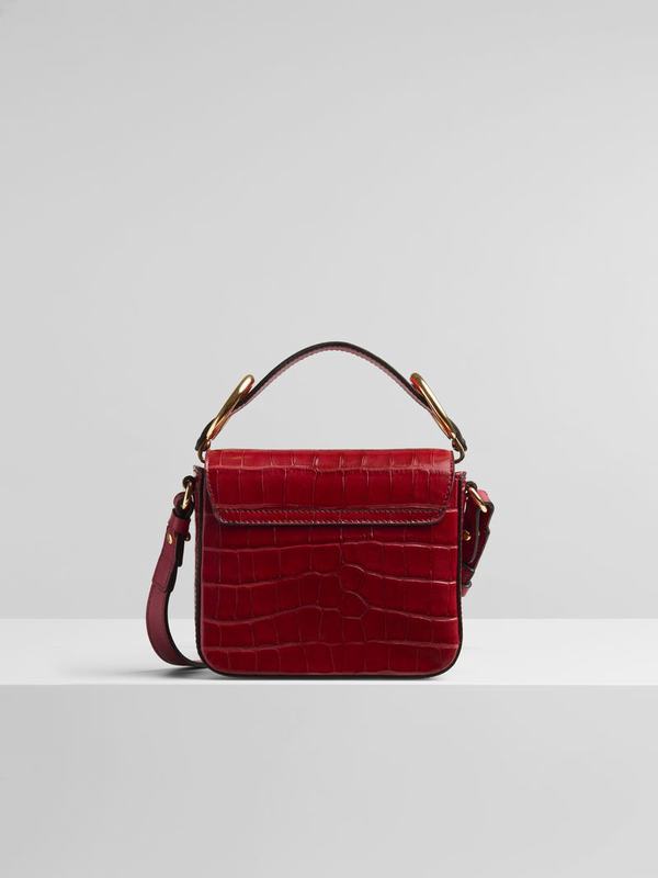 Mini Bolsos Mujer Chloé C Rojas Suede IAEC52034